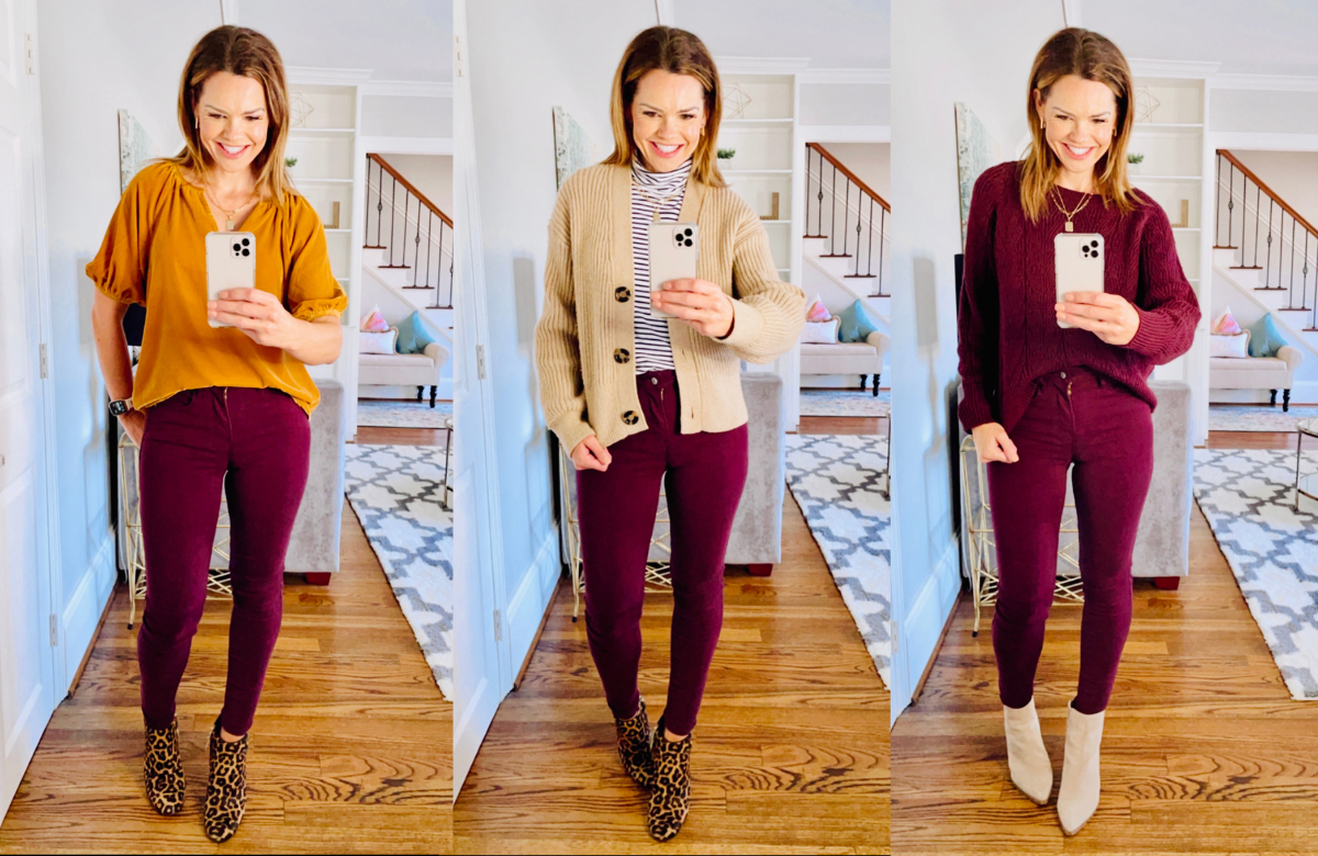 How to Style Your Perfect Burgundy Pants Outfit With Items Already