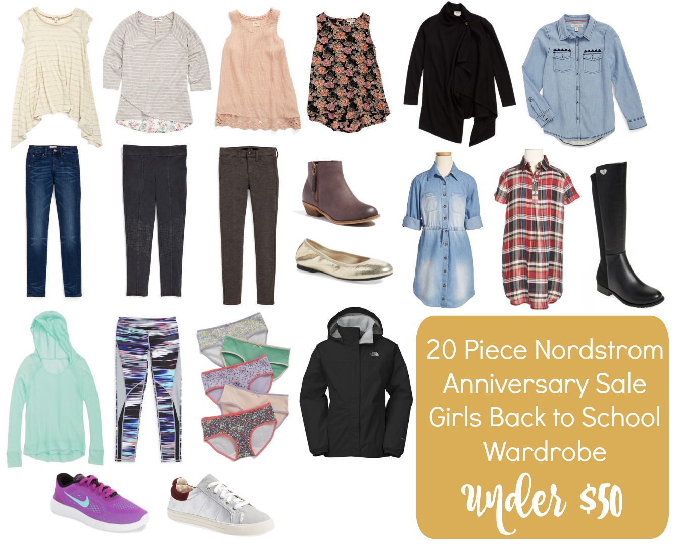 20 Piece Girls Back To School Wardrobe Under 50 Get Your Pretty On