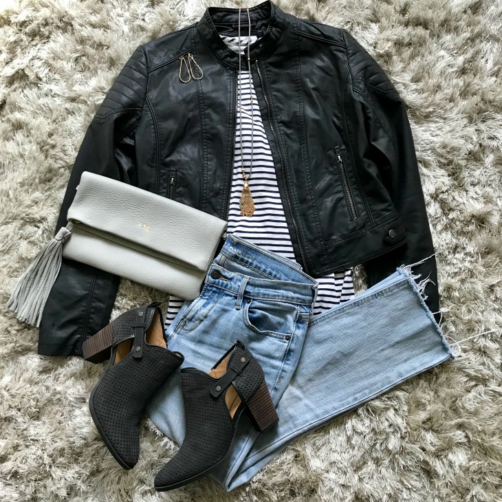 I Feel Pretty French Minimalist - Moto Jacket and Stripes - Get Your ...