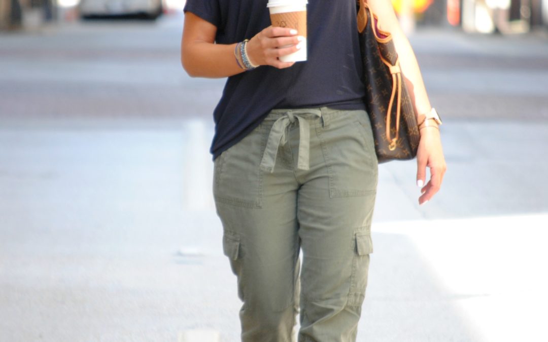 Fall Transition Outfits Olive Cargo Pants Get Your Pretty On